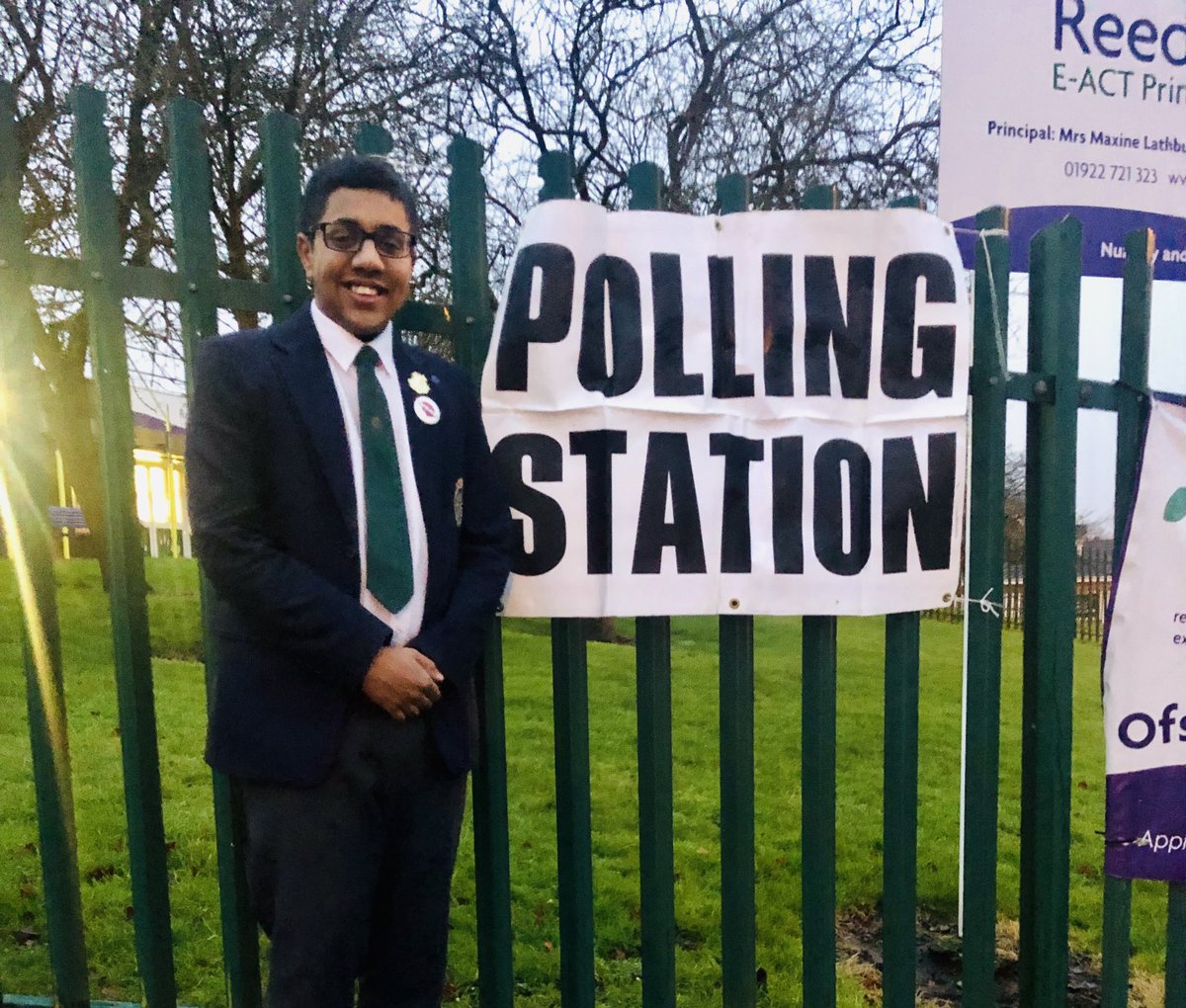 KamranKhanMYP's tweet image. “Young people won’t turn out to vote”
Today is my 18th Birthday and I have just voted for the first time. I voted on behalf of our NHS 👩⚕️,our Planet 🌍 and all the young people who couldn’t vote today ! #votesat16 #WalsallSouth #GoVote #BeAVoter #GE2019 #GeneralElection2019