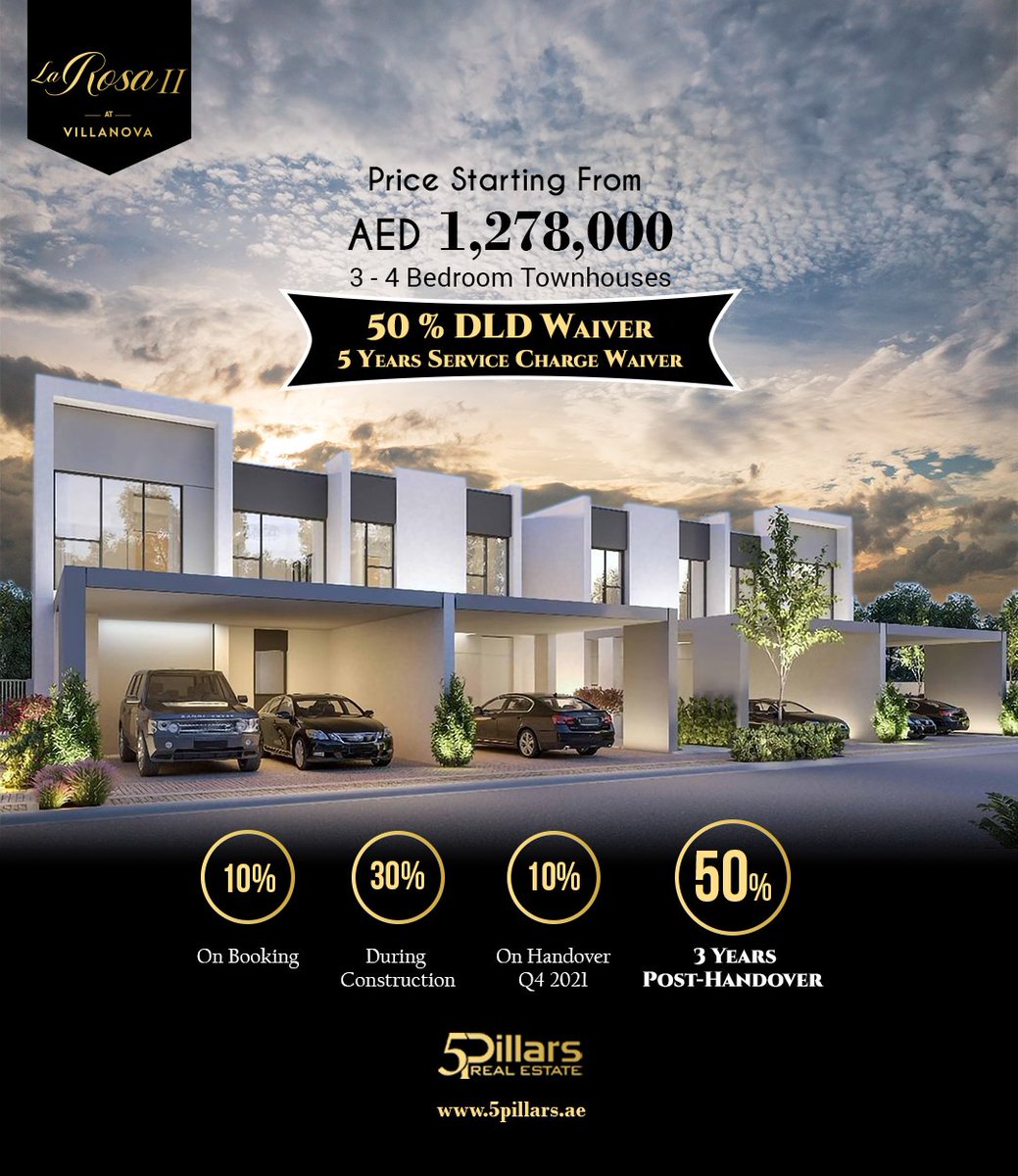 5PillarsUAE's tweet photo. La Rosa - II at Villanova by #dubaiproperties

🤩https://t.co/mY95QnbneL
👉sales@5pillars.ae

Book your dream home today:

04 241 1419 ( Office )

+971-55 223 9437 ( Ali Munshi )
+971-55 223 9432 ( Hanif Noorani )
+971-55 649 1926 ( Salman Motiwala ) https://t.co/LGa0zpjQC8