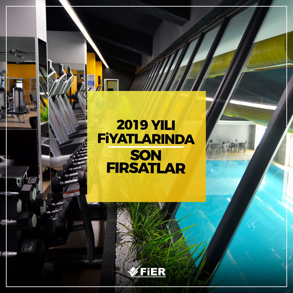 fierlifecenter's tweet photo. ⏳ FiER Life Club üyeliklerinde 2019 yılı fiyatlarında son fırsat!

🔸🔹 FiER Life Club 6 ve 12 aylık üyeliklerde referans fiyatı avantajını kaçırmayın.

✨ Kampanya 31.12.2019 tarihine kadar geçerlidir.

Detaylı bilgi için;
📞 (0352) 333 36 36
📱 (0533) 142 40 08 https://t.co/QeCsqQKK6G