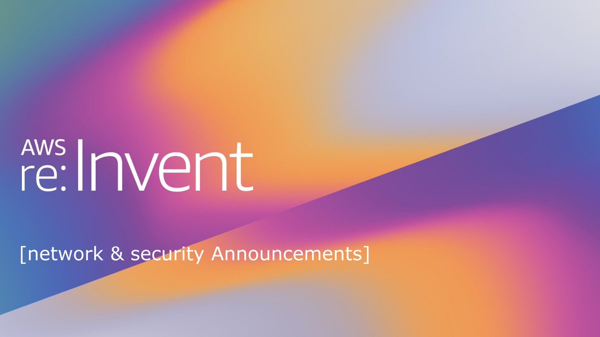 Anbei unsere Zusammenfassung von den Netzwerk- und Security Announcements der AWS re:Invent 2019

#reInvent2019 #network #security  #announcements cloudxs.ch/2019/12/aws-re…