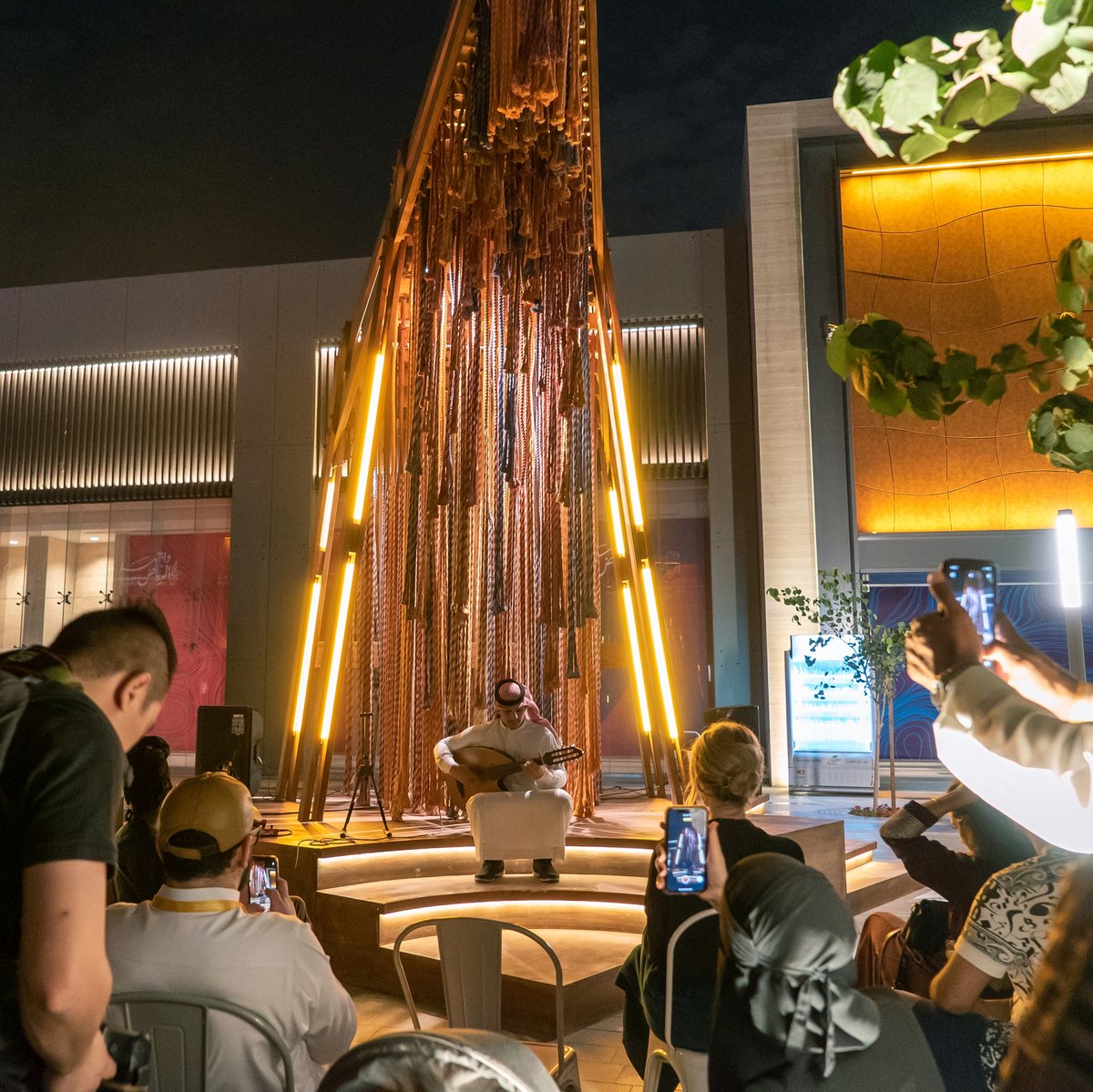 SaudiDesignWeek's tweet photo. Take us back to #Storytelling night with @MigrantsBureau at the #HouseofHairs, #SaudiDesignWeek2019.  

The House of Hair Pavilion is a collaborative project between @ithra @BritishCouncilksa @SaudiDesignWeek https://t.co/3xk1vgZEjs