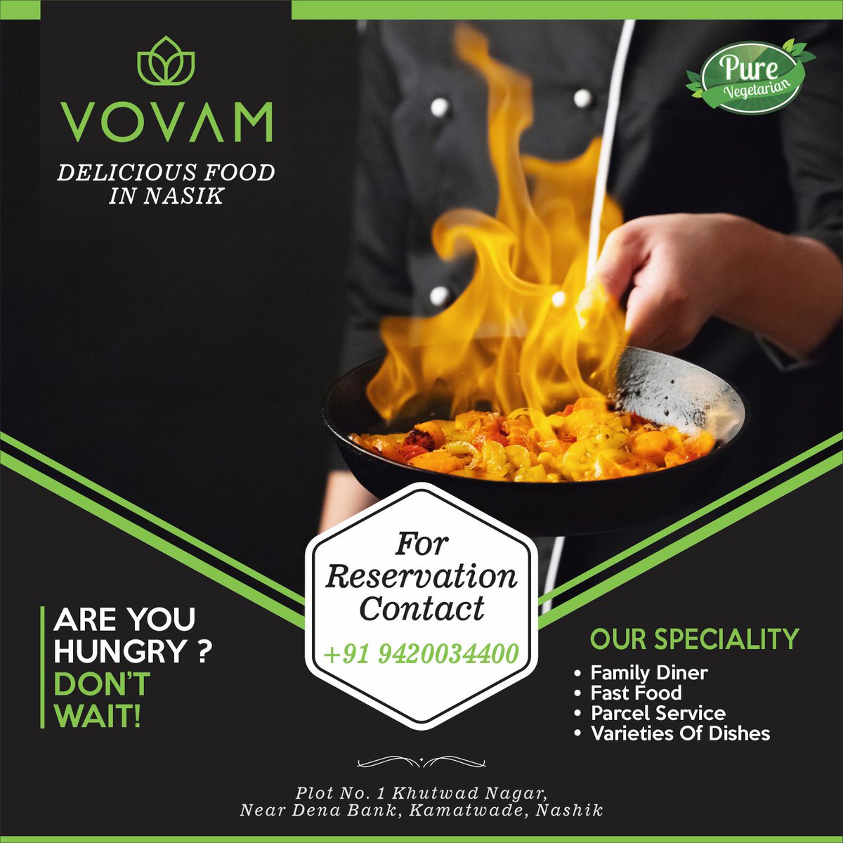 ServiceVovam's tweet photo. Vovam Foods At Vovam Service Apartment.
100% Pure #Vegetarian #Food.
#accommodation 
Call.: +91-94200 54400
Website.: https://t.co/dmoZIWyH4y
#vovamserviceapartment #restaurant #hotel https://t.co/SFefIvshHo