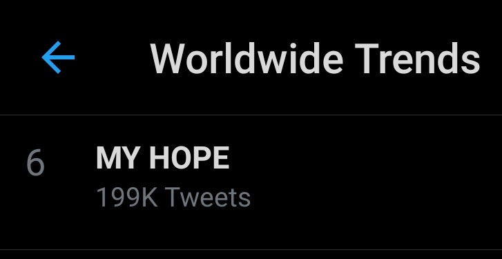 Hobi said "Your hope" we said yes!! our HOPE 