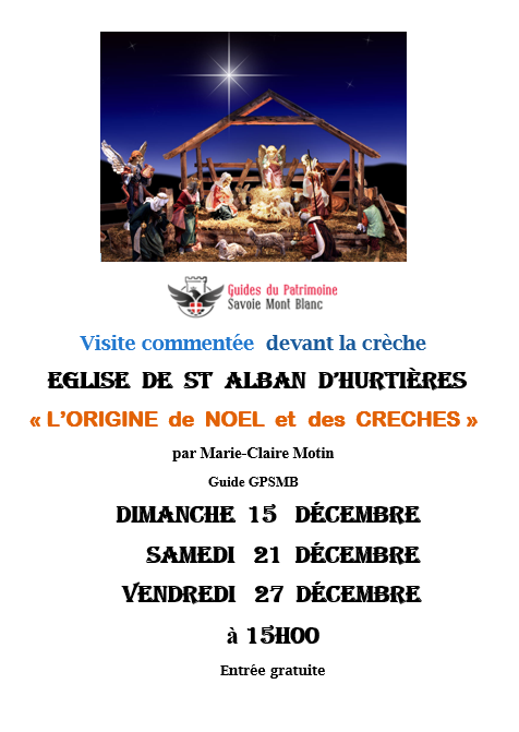 Pays_Hurtieres's tweet photo. (Re)découvrez « L’origine de #Noël et des crèches » avec votre #GuidePSMB : #visitecommenté de la crèche en l’église de Saint Alban #paysdeshurtières D15/12, S21/12 et V27/12/19 à 15h00 (Gratuit). https://t.co/IQ6L18tzyl #patrimoinesavoyard Porte de #maurienne #mauriennisezvous https://t.co/5phk5TvWGt