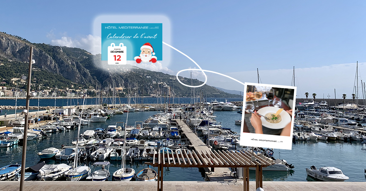 summerhotels_'s tweet photo. #Calendrierdelavent - Jour 12 🎁🎅 

🍽️ Appel aux gourmands ! Aujourd'hui, tentez de gagner un repas pour 2 dans notre restaurant "Le 5" après une belle balade sur le Vieux-port de Menton.
Pour participer :
👉 https://t.co/BzxayS13kf

#SummerHotels #CotedAzurFrance https://t.co/FCgfglrMnn