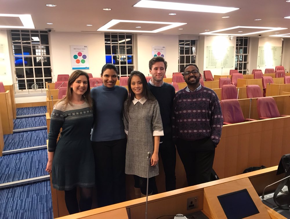 Here are your South Thames RJDC representatives at the UK JDC! <a href="/DrSarahHal/">Sarah Hallett</a> <a href="/DrYanushiDW/">Yanushi Dullewe Wijeyeratne</a> @amelle127 <a href="/SamuelLatham11/">Samuel Latham</a> <a href="/YaisalFousif/">faisal</a> and don’t forget to vote today! 🗳