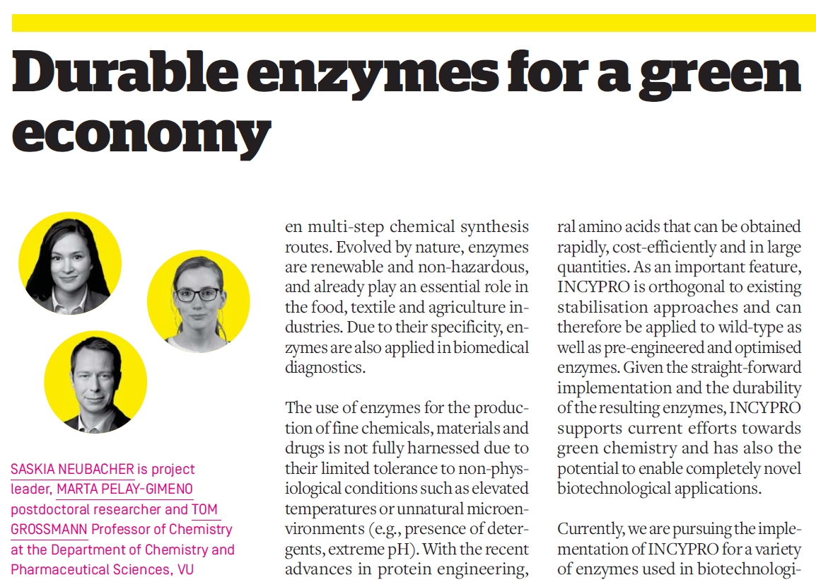 TomNGrossmann's tweet image. Amsterdam Science magazine issue 10 is out featuring our #INCYPRO protein stabilization technology and its application in #biocatalysis @AmsSciMag amsterdamscience.org/issue-10-is-ou…

Find more infos @SaskiaNeubacher + @angew_chem  onlinelibrary.wiley.com/doi/full/10.10… + @JOC_OL pubs.acs.org/doi/10.1021/ac…