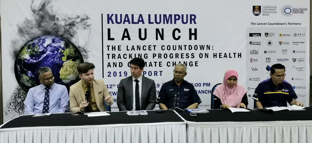 uitmlibrary's tweet photo. Kuala Lumpur Launch The LANCET Countdown: Tracking Progress on Health and Climate Change 2019 Report
Climate change is a public health issue
@TheLancet @uitmofficial @ufm936official @TheLancetPH
#lancet
#agro
#fpauitm
#libraryuitm https://t.co/kIkETEWMK6