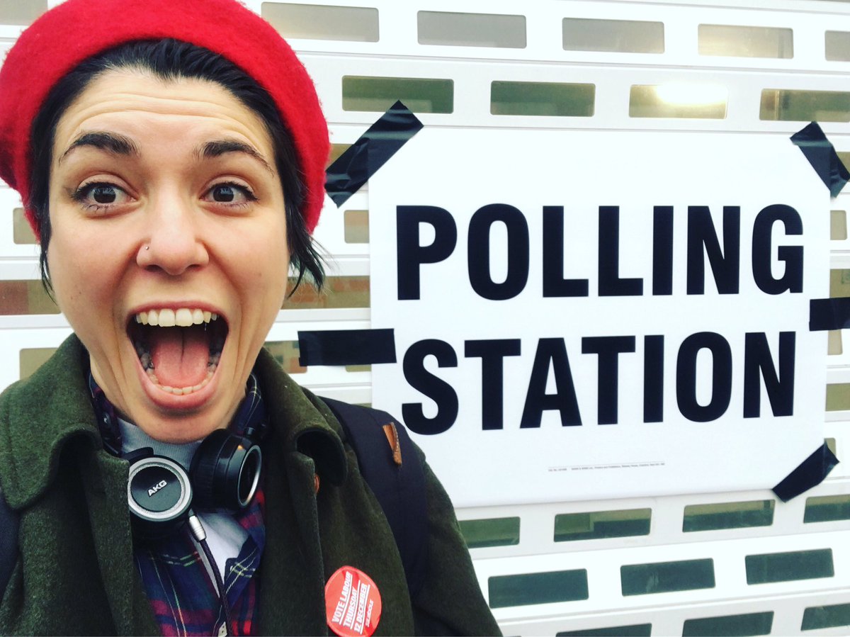 I DID IT! I voted for my first ever #GE2019! I cast my vote in solidarity and representation of all fellow Europeans, migrants and all the under 18s who are being denied the right to vote. ✊🌹 I voted for a better future for us all #ToriesOut #VoteLabourOnThursday @the3million