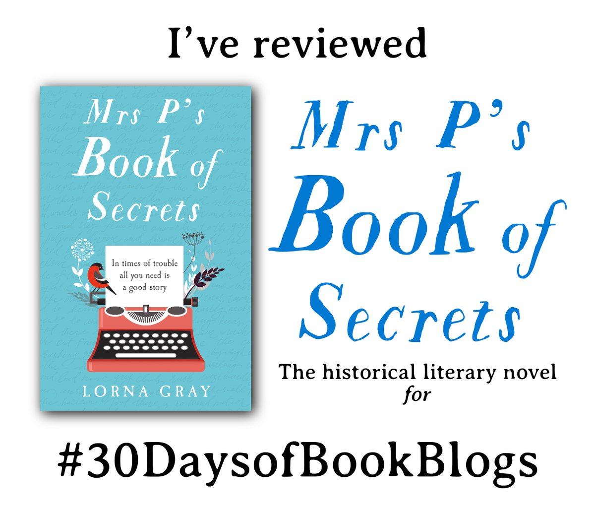 Lindahill50Hill's tweet image. Get involved in @MsLornaGray #30DaysofBookBlogs! Here's my #blogger #review of #MrsPsBookOfSecrets #TheGhostBook ow.ly/Gyn050xx8y5 @0neMoreChapter_