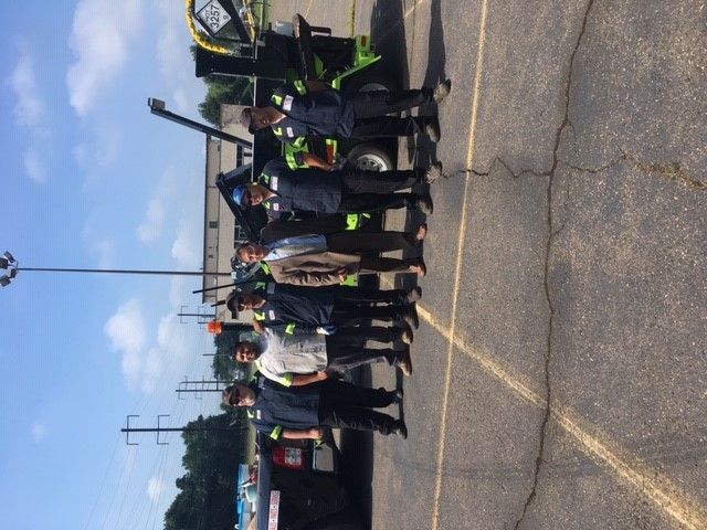 patch_inc's tweet photo. #ThrowbackThursday to the Summer where we see our fearless leader and one of our amazing crews posing together after a job well-done!
#PotholeKillersGotItDone
#CrewLove https://t.co/JD3yfVMSiq