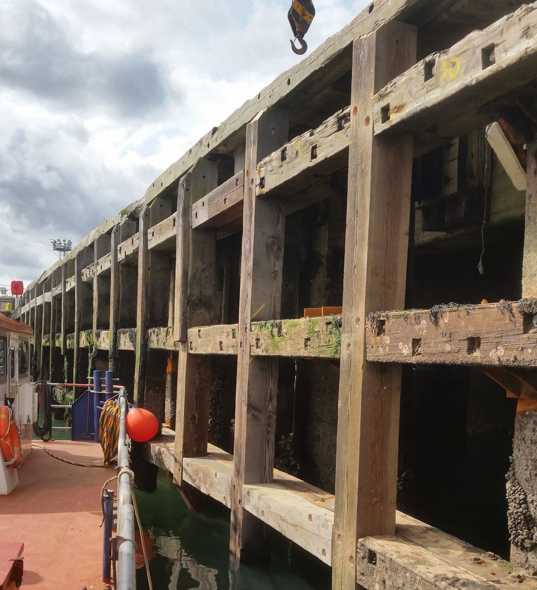 We offer strip downs and #replacement of timber #jetty #refurbishments and fender #replacements. For more information see sealaneinshore.co.uk/surface/ #commercialDiving #Engineering #EngineeringUK