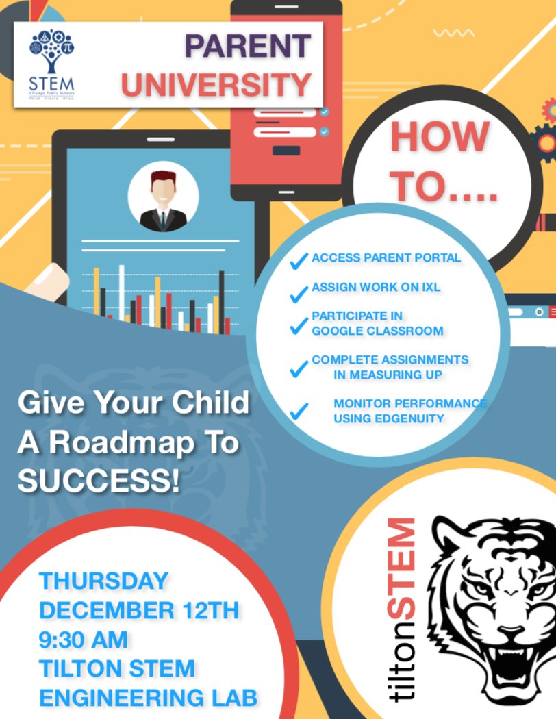 Join us today for resources, tips, inspiration and more at the Technology Parent Workshop <a href="/TiltonSTEM/">Tilton Elementary</a>
