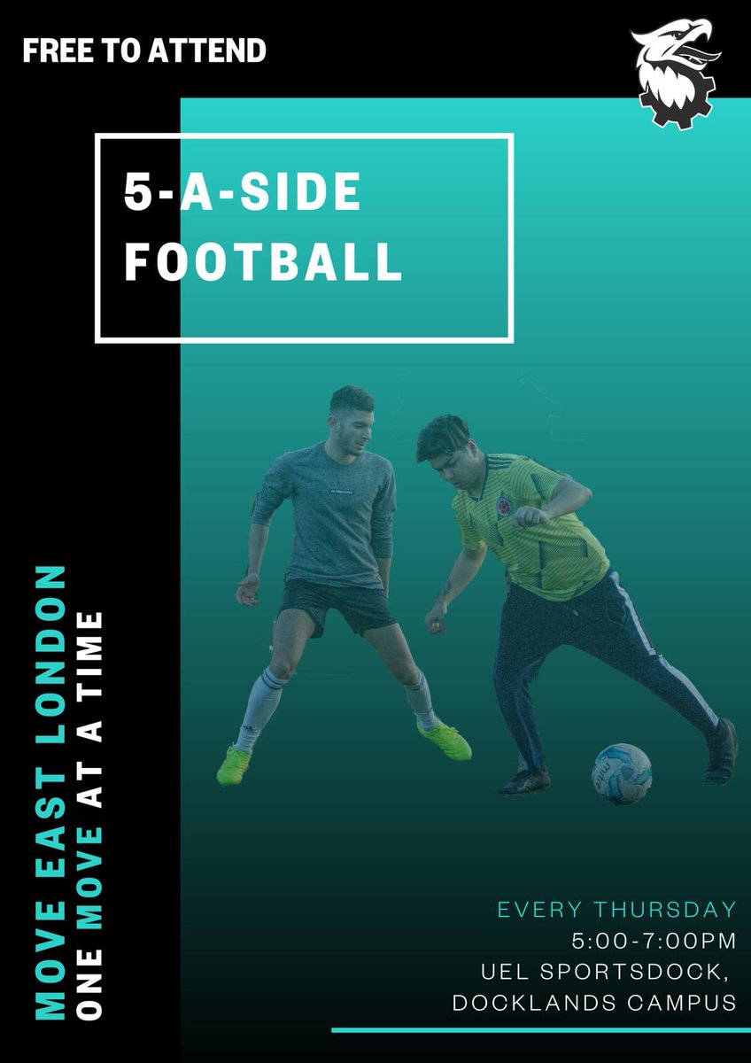 EastLDNFootball's tweet photo. TONIGHT ⚽️⚽️

Last Open football session of 2019 

5-7 Muga Sportsdock 

⚽️⚽️ https://t.co/6tX4LBhb9n