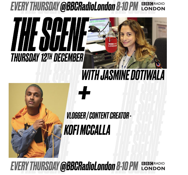 jasminedotiwala's tweet photo. @BBCRadioLondon @SuitedBootedC @AnisaFarah_ @icykofi @ItsReubenJames My 3rd guest is a content creator @icykofi known for his #TheUnknownVlogs -over 80Million views...he's documented fashion scenes globally and is widely recognised amongst hype beast communities, randomly hangs out with @Drake backstage for 'how much does your outfit cost?'... https://t.co/F4Ilnk8beH