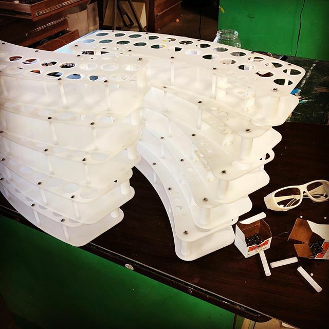 imagineFORM's tweet image. This was the first “job” I ran through the @glowforge more than 2 years ago. (They are wearable sample holders for the #dairy industry)The client just placed repeat order and I was able to just grab the file from the GF app and run it!  No changes,  these were cut and assemb…