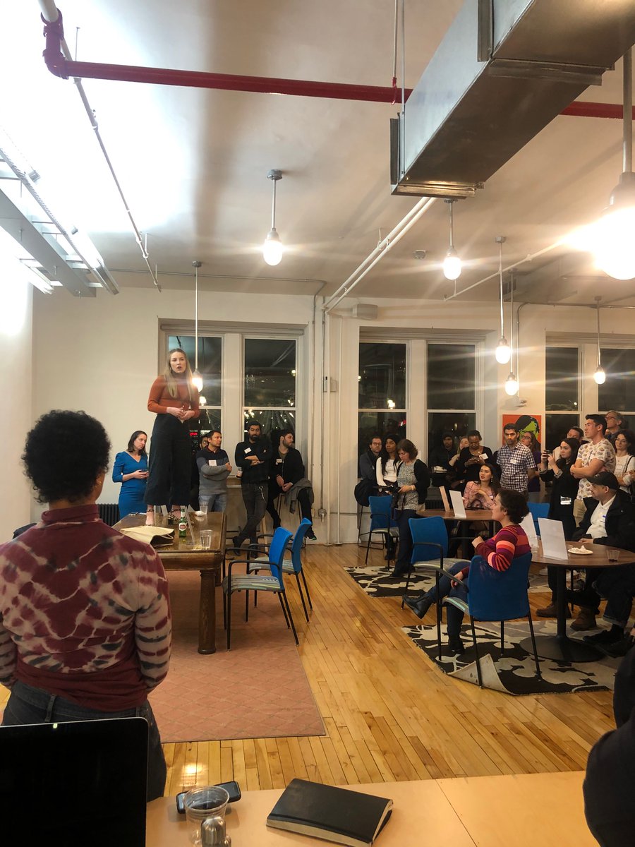 j_millstone's tweet photo. Last night at 2019โs last @NYEdTech meetup. Looking forward to launching our new programming in 2020! Thanks for joining us for this standing-room (on tables!) only event. @villagecapital @marissalowman @startedaccel @Ashanthika #nyedtech #edtech https://t.co/PpjZ23bD6u
