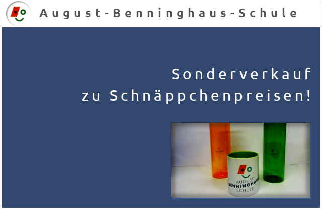 AnkumB's tweet photo. #August_Benninghaus_Schule #Ankum: Sonderverkauf zu Schnäppchenpreisen! | Der absolute #Verkaufshit an unserer #Schule sind derzeit die neuen Tassen und Trinkflaschen mit unserem Schullogo | Mehr: https://t.co/E9fRi4ablb https://t.co/tpzlDrfnVO