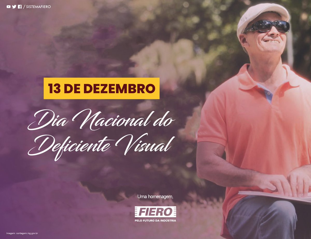 FieroIndustria's tweet image. Dia Nacional do Deficiente Visual

#DeficienteVisual #DiaNacionalDeficienteVisual