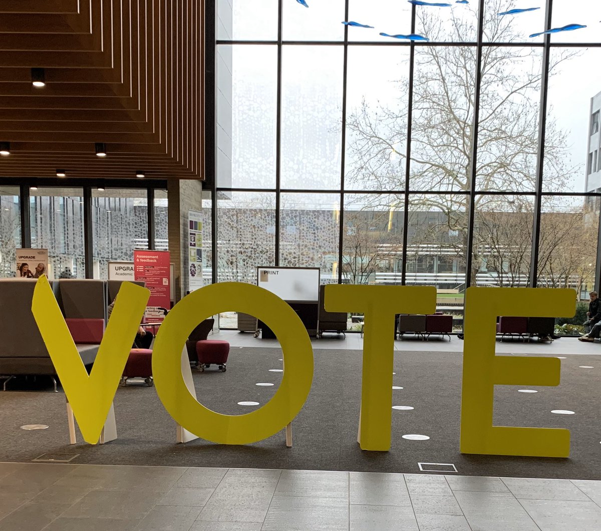 Nice to see this reminder today 🙂 #vote #Election2020 #OxfordBrookesUniversity