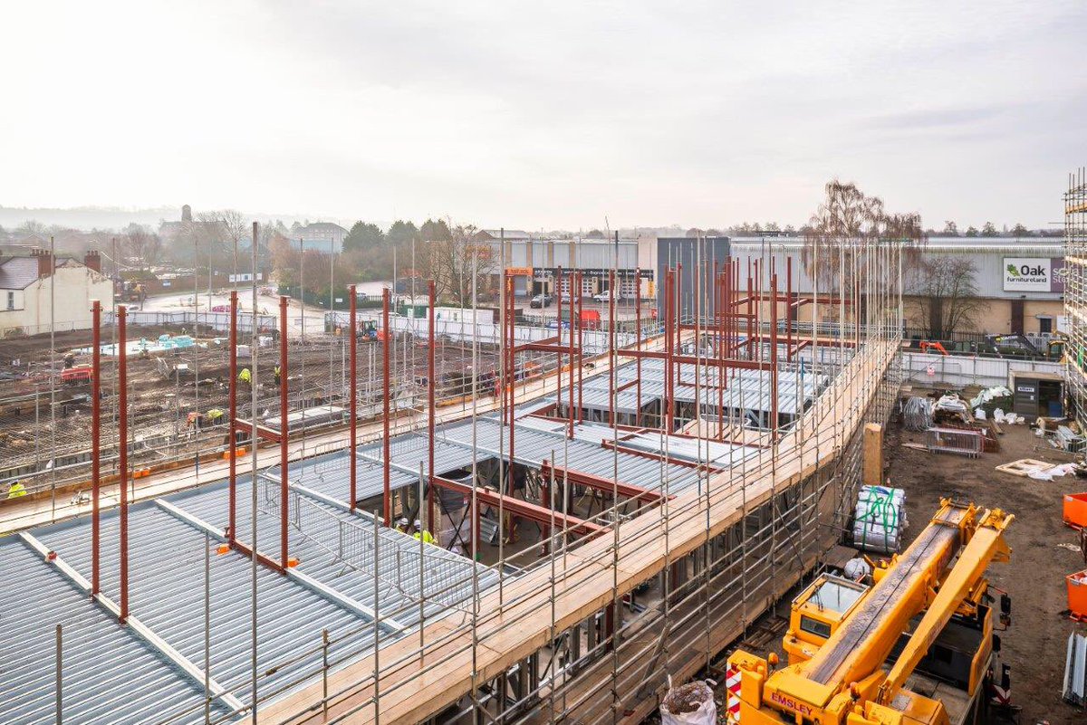 The project will be completed in 2021 and will include site infrastructure &amp; external works along with receptions areas, management suite and commercial shells. #StMarks #Lincoln #behindthehoarding 3/3