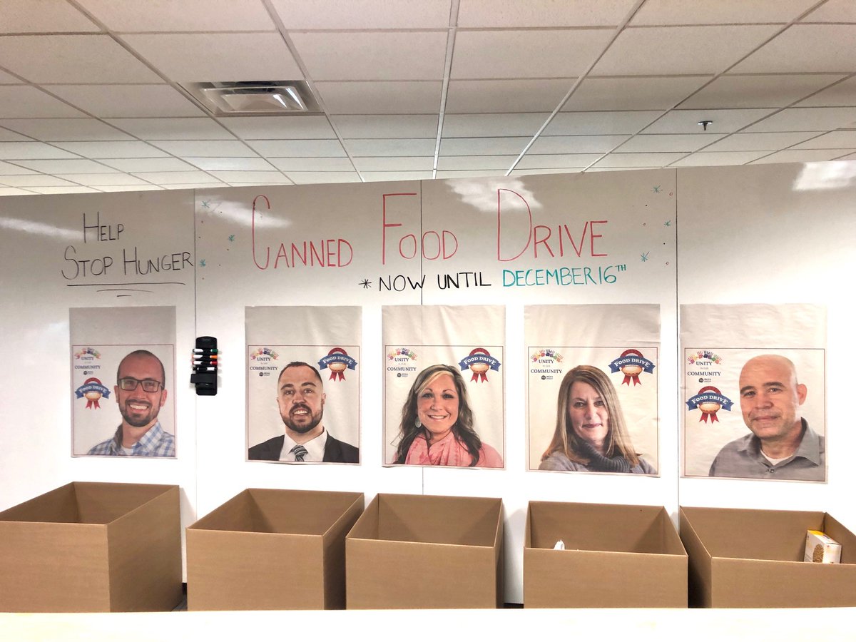 thepamediagroup's tweet photo. Our internal canned food drive to benefit The Central Pennsylvania Food Bank ends Monday.β― The manager who receives the most food items in their box will take a pie to the face! β― #CannedFoodDrive #HelpStopHunger #CompanyCulture https://t.co/fJ7heJSqlT