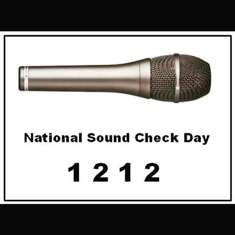 BobbyRileyJr's tweet photo. #SoundCheckDay #Check1212 Happy National Sound Check Day!!! https://t.co/7grdaW537n