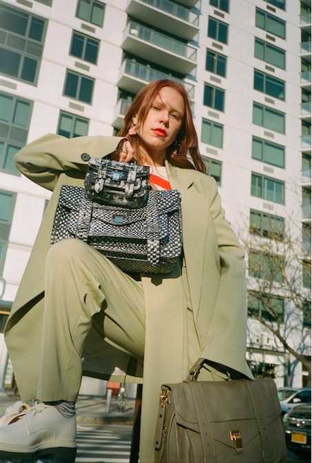 farfetch's tweet photo. 'I love how oversized everything is, and I like the suiting because it's easy to move around in and doesn't make me feel too feminine, which is my ultimate fear.' Courtney Trop edits new season @proenzaschouler #withFarfetch https://t.co/goQlfVooVF https://t.co/BgskVPHwFn