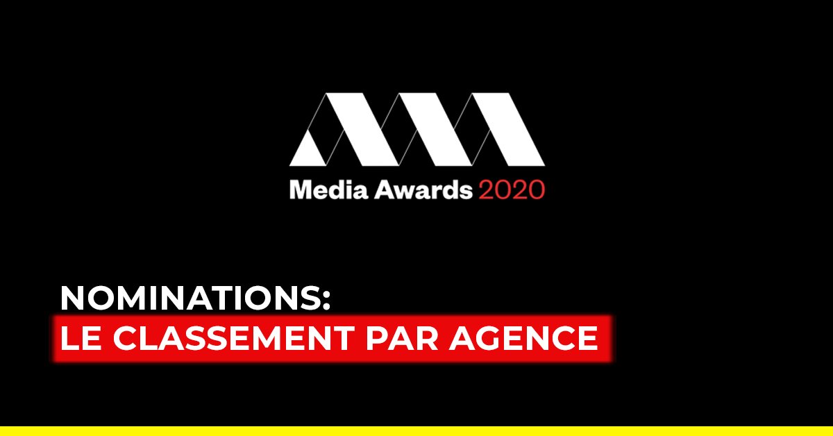 Nominations #MediaAwards2020: découvrez le classement par agence. La première en a 12!   
adada.lu/2019/12/nomina… @MaisonModerne <a href="/IPL/">IndianPremierLeague</a>