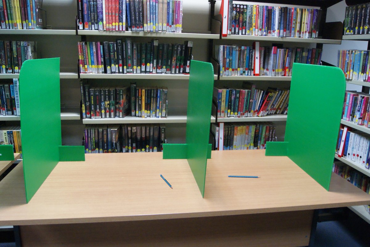 CDPStoday's tweet photo. A particularly busy lunchtime in the library (The PLC) today, with a high turnout of pupils voting in our Mock General Election. #MockGeneralElection https://t.co/nlsezhzE5I