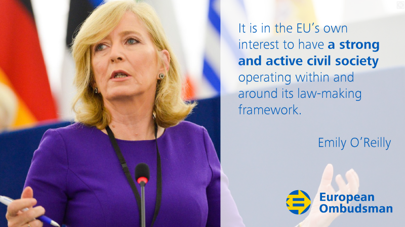 EUombudsman's tweet photo. 🆕🗨️ Ombudsman Emily O'Reilly at @AdvocateEurope &amp; @epc_eu conference on "Strengthening Democracy on the Ground ".

Full speech 👉 https://t.co/QCQf8Z6je9

@CnctingEurope https://t.co/7QT4LyqwcT