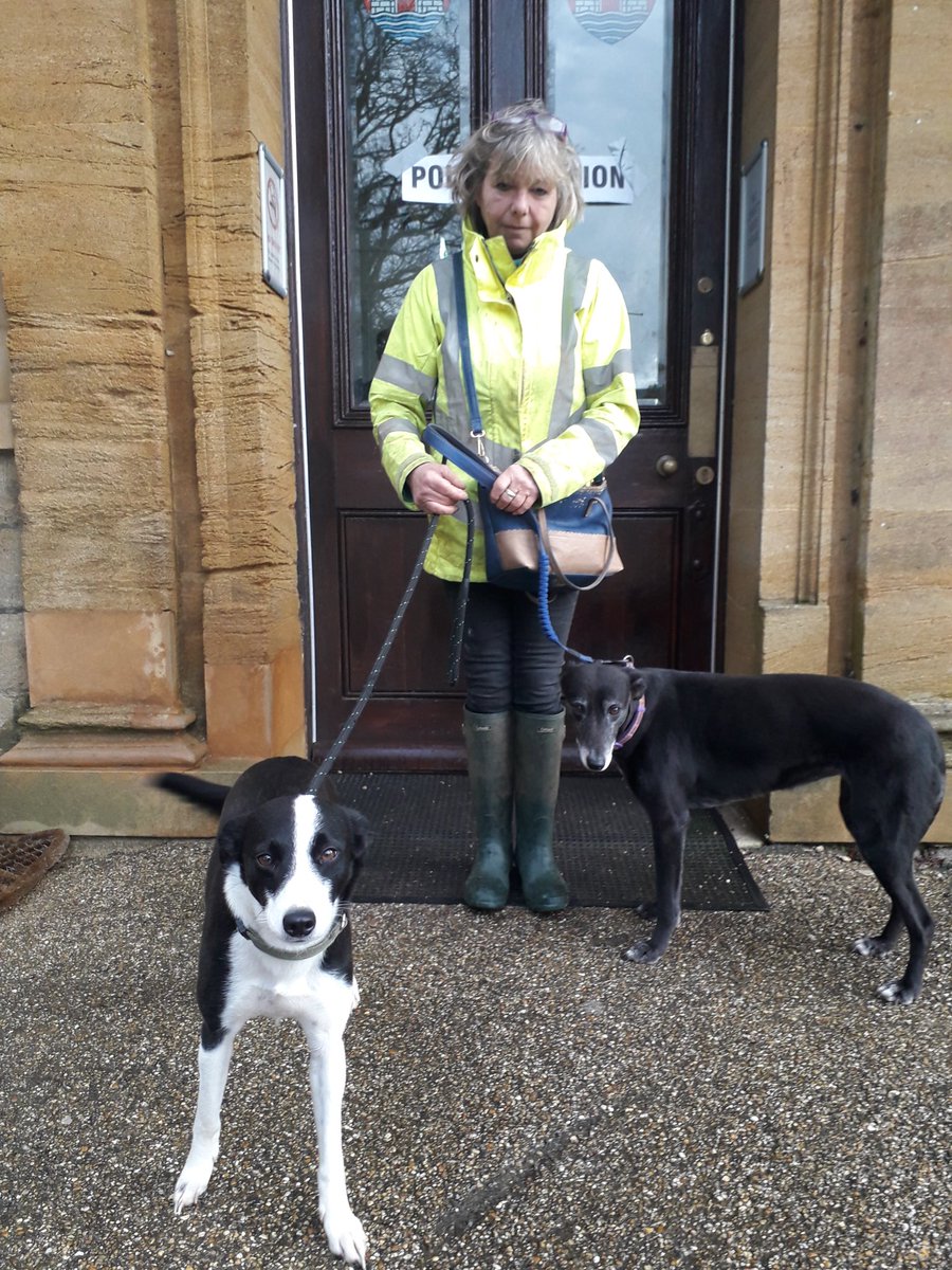 Heather Marston brought along Belle and Hollie to vote today! She hopes the candidate elected in west Dorest will support youth services. She runs the youth clubs in Bridport which are a 'massive success and clearly a much-needed facilty'