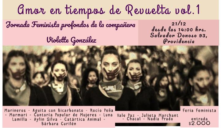 LacasadeMPisano's tweet photo. Amor en tiempos de revuelta VOL. 1
JORNADA FEMINISTA PRO FONDOS de la compañera Violette González, víctima de brutal agresión x parte de los Jalabineros de $hile. 21/12 desde las 14 hrs.!! https://t.co/pPnjNtT15d