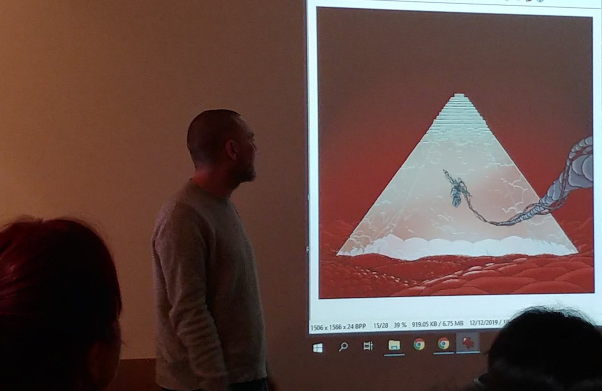 Picturing Sound GU (@picturingsound) on Twitter photo Artist, <a href="/Frank_Quitely/">Frank Quitely</a> explains his process in creating album covers
#comicbookart #albumart Artist, <a href="/Frank_Quitely/">Frank Quitely</a> explains his process in creating album covers
#comicbookart #albumart