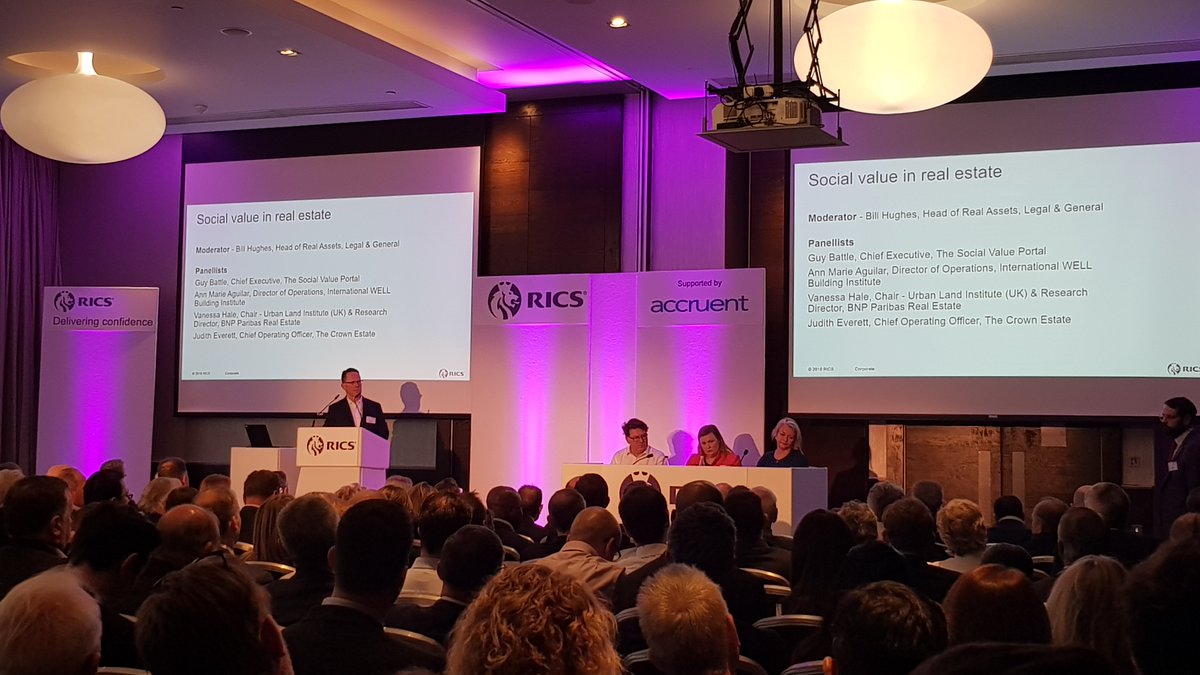 RICSnews's tweet photo. Social value is a key topic at today’s #RICSCommercial  Property Conference in London. 

An early straw poll revealed that only 15% of delegates thought social value is a top 3 priority issue for them right now. 

Did a panel discussion change their mind? Some quotes (thread): https://t.co/NIMrDsa3Jz