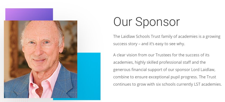 18/ Irvine Laidlaw, 76, one of Scotland’s richest, gave Tories biggest single sum-£3 million– “Admitted taking part in orgies with prostitutes, charging £3,000 a night, at his Monaco tax haven home”. Controls 6 schools in England— 4,000 pupils. https://www.opendemocracy.net/en/shine-a-light/revealed-the-brexit-backing-businessmen-taking-control-of-englands-schools/