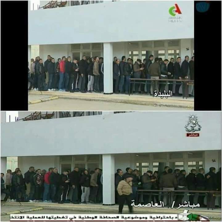 Ils sont tellement en panique qu'ils n'arrivent même pas a coordonner leurs mensonges. Vendez nous au moins quelques chez d'un peu plus réaliste, n'insultez pas l'intelligence des gens

#Algeria #Algerie 
#لا_انتخابات_مع_العصابات