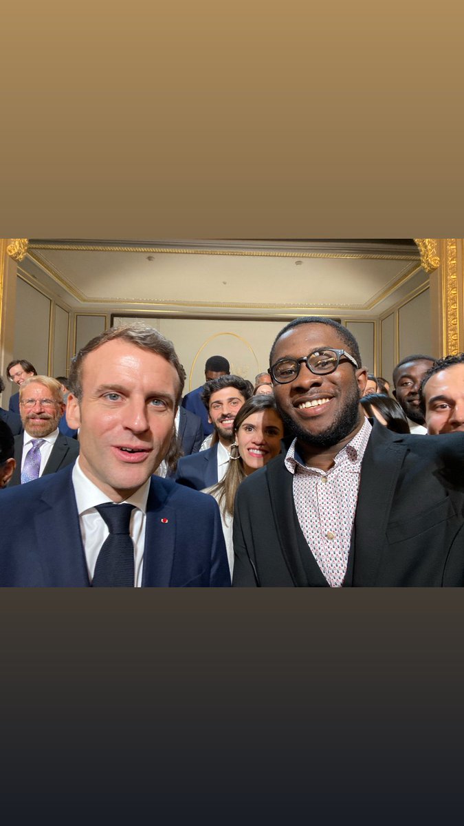 vinterms's tweet image. Today, I had the great opportunity to meet the President of the French Republic @EmmanuelMacron on the celebration of the two year anniversary of the MOPGA program. Thank you so much Mr President for your kind words and encouragement .