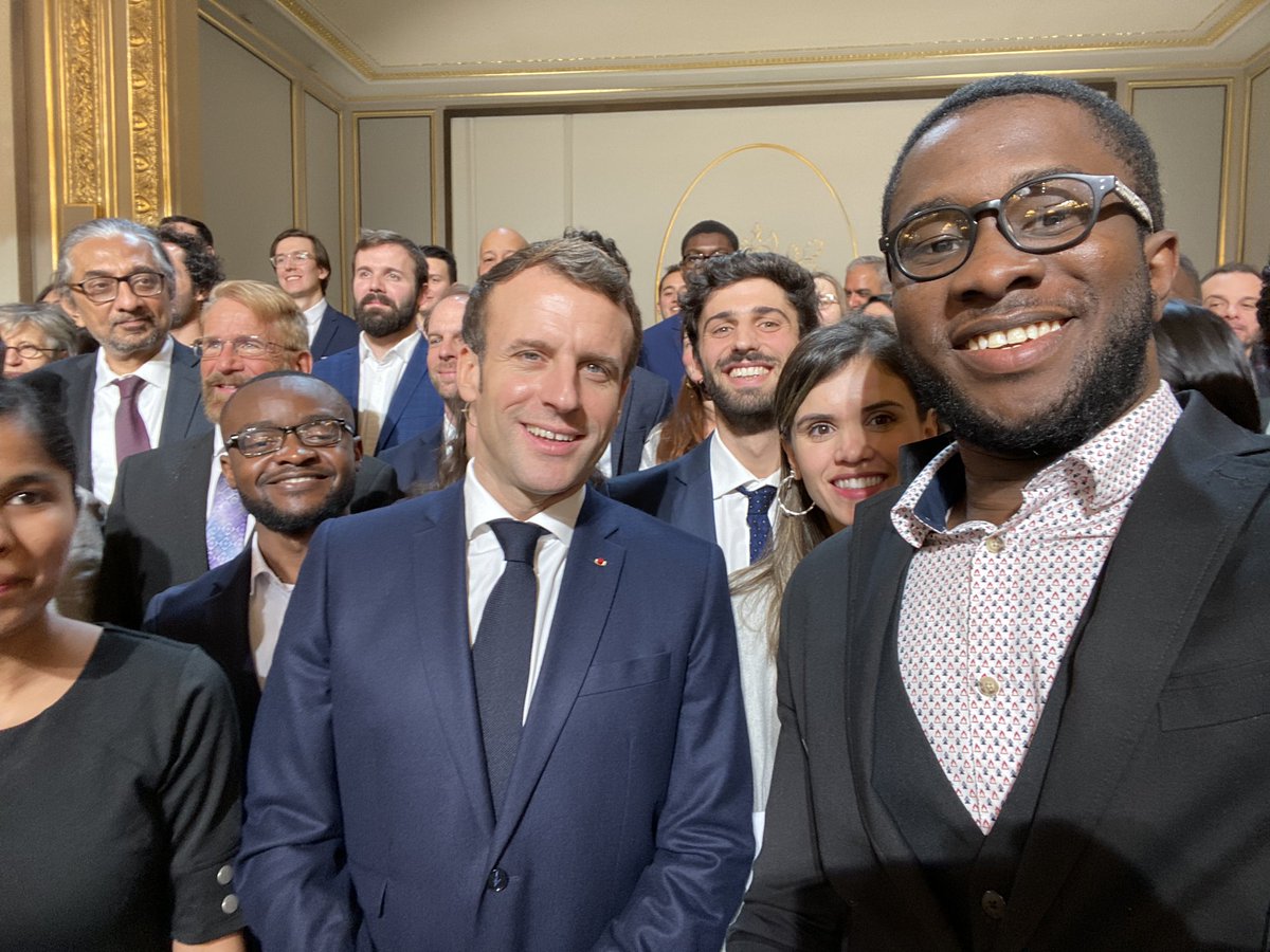 vinterms's tweet image. Today, I had the great opportunity to meet the President of the French Republic @EmmanuelMacron on the celebration of the two year anniversary of the MOPGA program. Thank you so much Mr President for your kind words and encouragement .