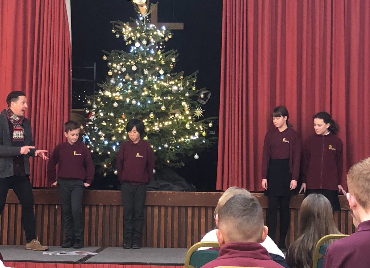 TickfordPark's tweet photo. Year 6 learnt all about the Christmas story at Christmas cracked on Monday #TPSapphire #TPAmethyst #TP4RE https://t.co/q9f5AmEYWY