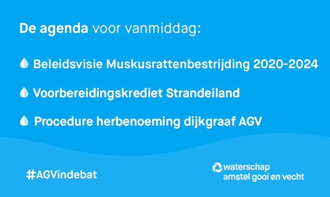 Straks is de laatste #AGVindebat van 2019.
📹 Vanaf 14:00 uur live te volgen via https://t.co/LEeQONZMFy