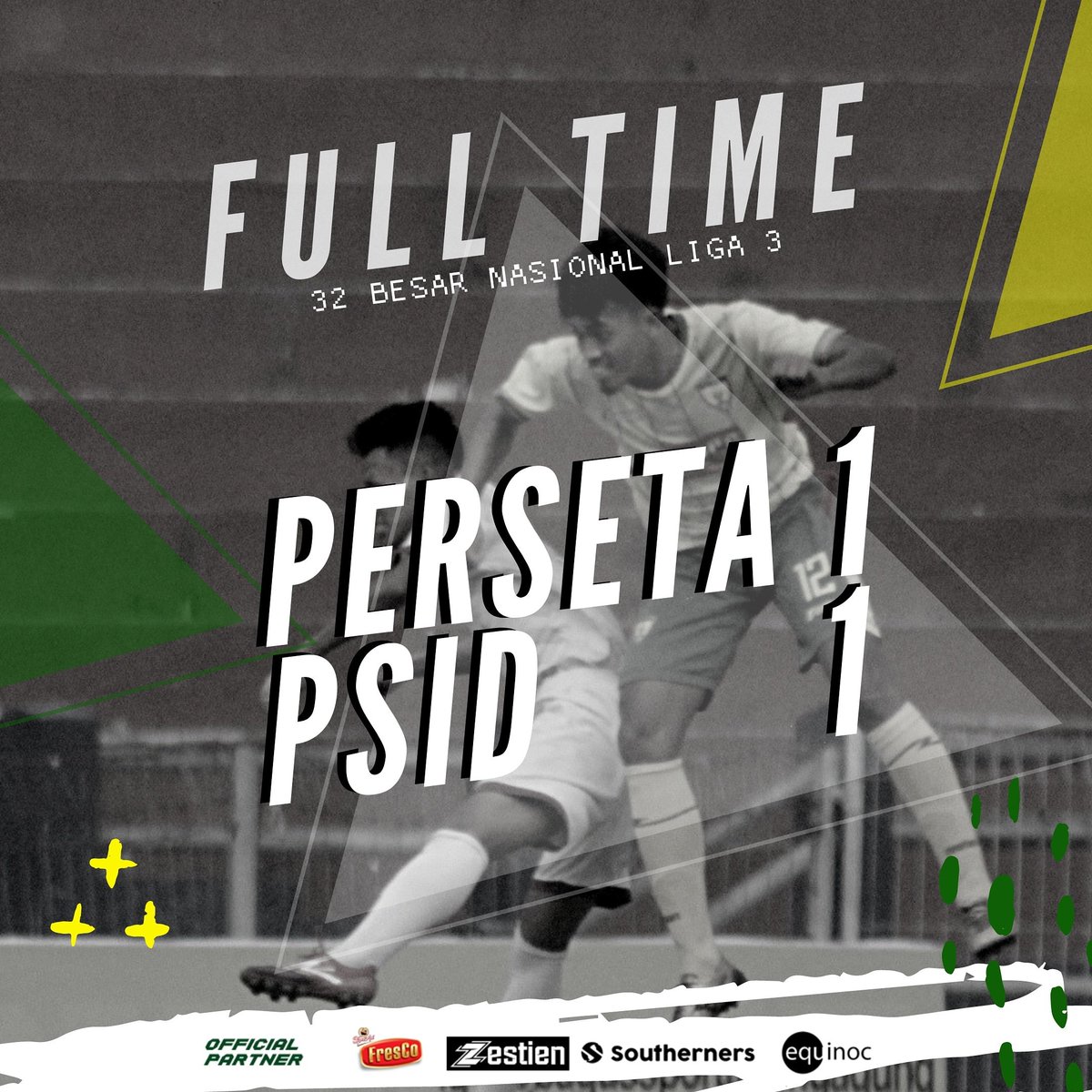PERSETA1970's tweet photo. FT PERSETA 1-1 PSID Jombang
#PersetaTulungagung #TulungagungKendel #Saguru #LasbasMania #NewHopeForBetter #COBS https://t.co/CVVsdCNaRu