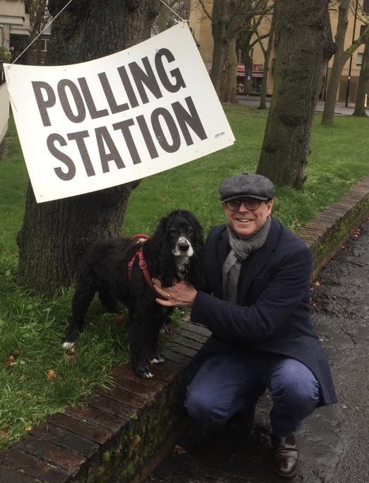 Whatever your views, whatever your doubts, however little you think you know about politics please follow Sam &amp; go to your polling station. This is one day when your vote matters as much as the vote of the most powerful folk in the land #dogsatpollingstations
