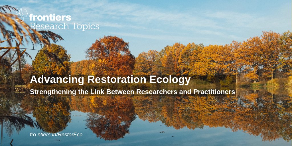 Good morning #BES2019 community!! Interested in ecological restoration? Submit your paper! Bookmark the webpage! Read #openaccess articles! Editors: Michael Morrison, David #Lindenmayer ( @LTecology ) & Leonard Brennan Info & Submissions: fro.ntiers.in/RestorEco