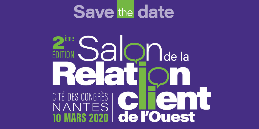 #Savethedate Le Salon de la Relation Client de l'Ouest revient pour une 2ème édition le mardi 10 mars 2020. Venez échanger avec les acteurs de la #relationclient du Grand Ouest ! Bloquez vos agendas 📆 #SRCO2020