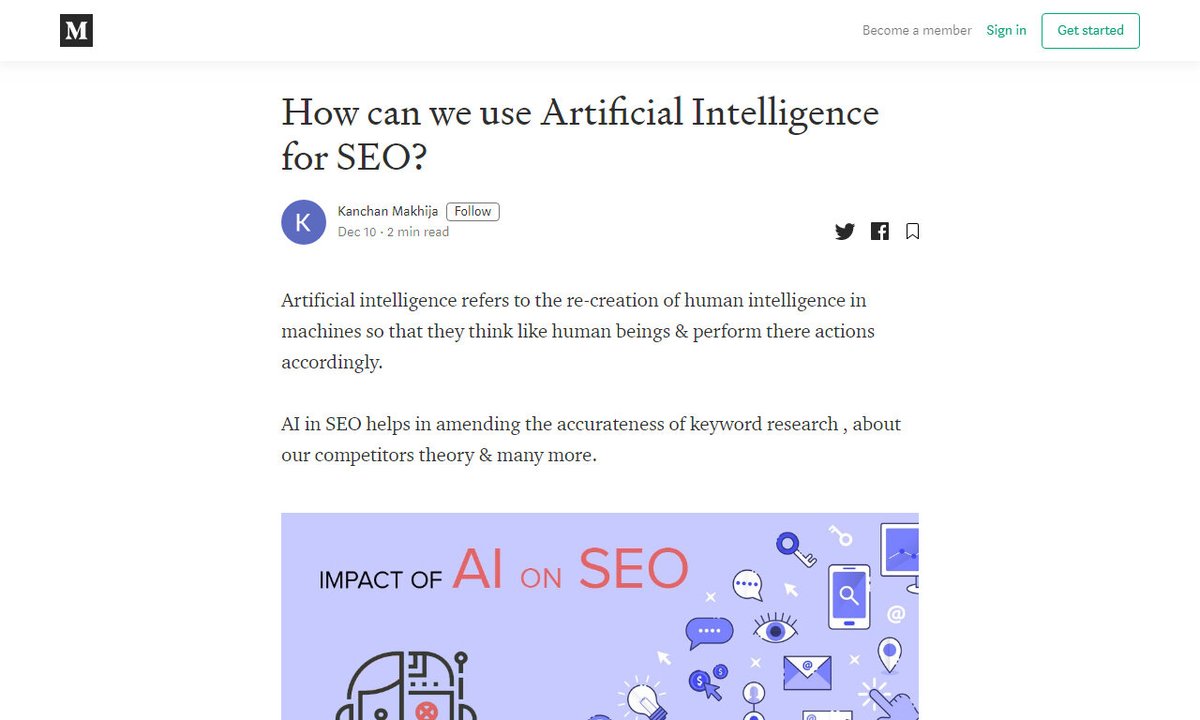 seotomation's tweet image. How can we use Artificial Intelligence for SEO?
#machines #artificialintelligenceseo #actions #artificialintelligencerefers #aiseo #seo
via @medium
☛ amp.gs/igZN
