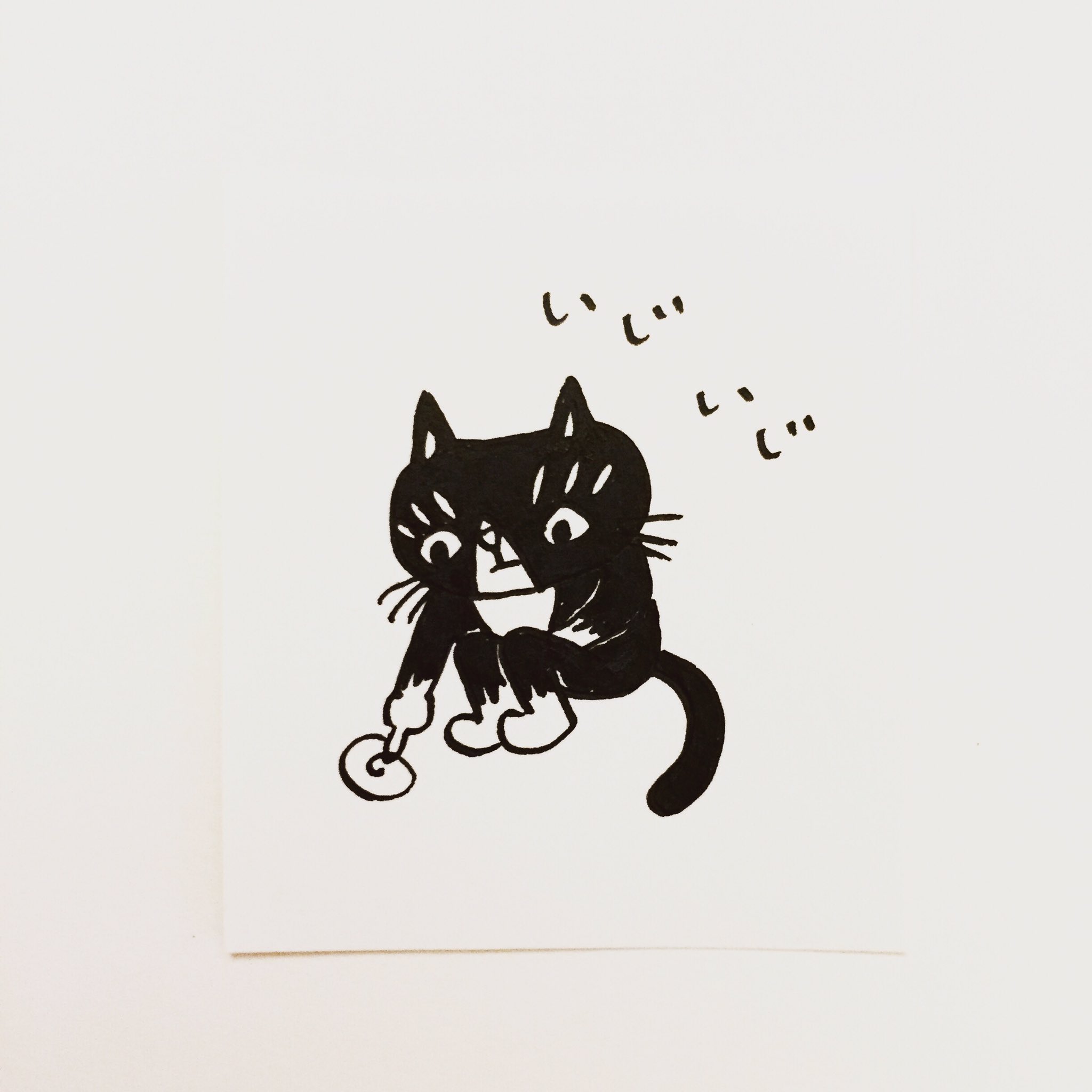 肌子 No Twitter 今日のイラストはコレ ｪ いじける猫 イラスト 猫 ネコ ねこ オリジナル ペン画 アナログ画 絵 猫の絵 ハチワレ 白黒猫