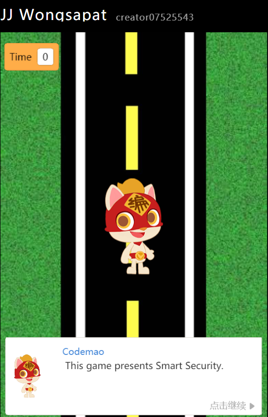 CodeGameforKids's tweet photo. #CodemaoInternationalCreativeCodingCompetition
This is a project created by JJ Kerdpol, from Bangkok, Thailand. 😻😻😻
If you like the game, share and like the post~
Game link: https://t.co/NkcHoNkmjP
Or you can scan the QR code to enjoy it.
#codemao, #Coding , #smartcity https://t.co/jFhkq2fTzE