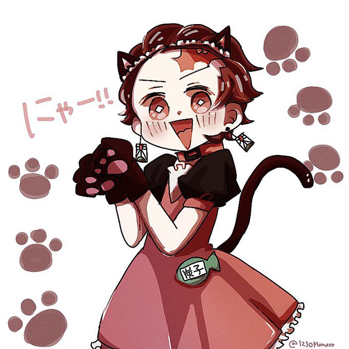 なまむぎタグお迎え中さんがTwitterに投稿した竈門炭治郎(鬼滅の刃)のイラスト。