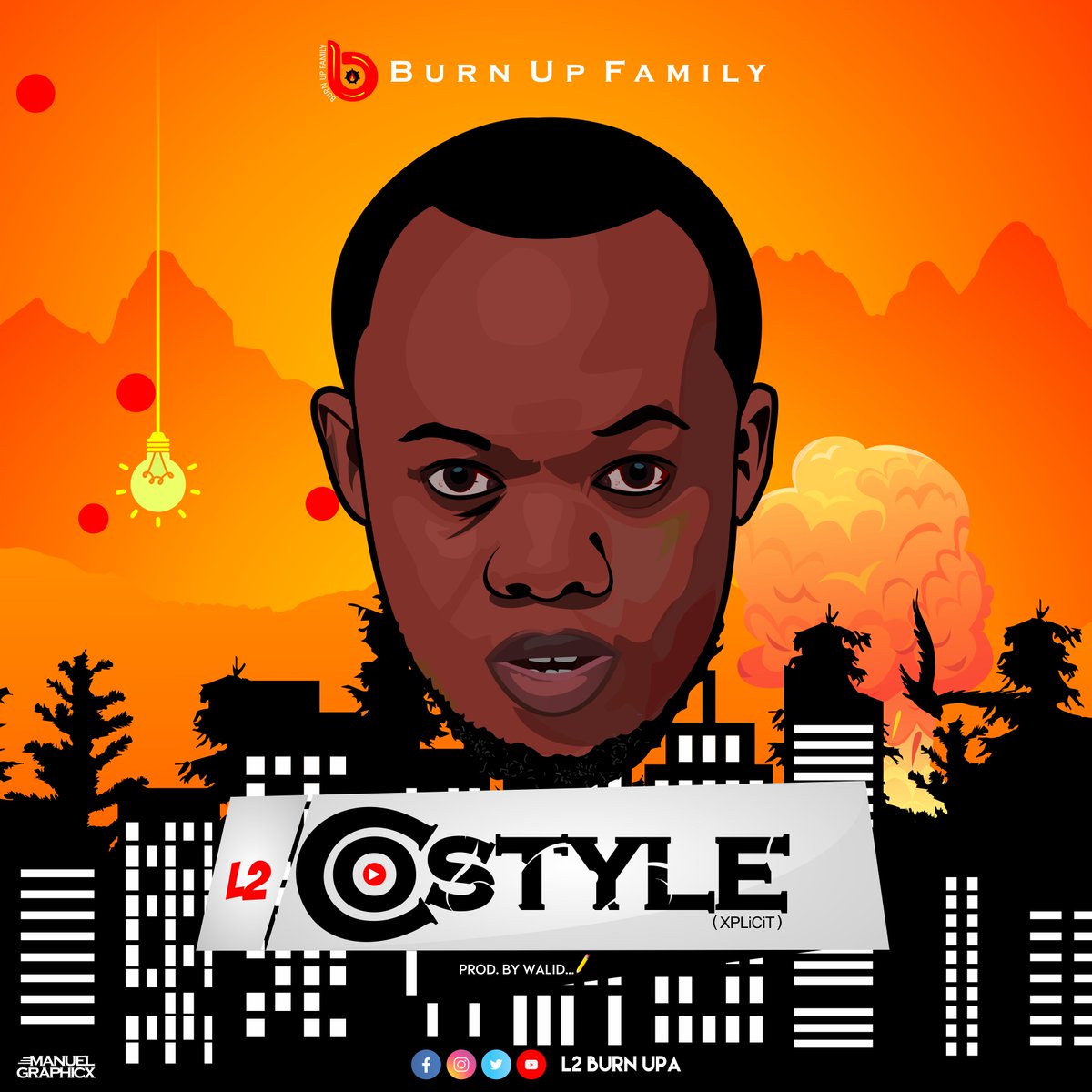 BurnUpFamily1's tweet photo. Official cover art for the song; #Costyle by @L2BurnUpa, set to be released this Saturday.
L2 Burn Upa - COSTYLE (Prod. by Walid)
Art by @manuelgraphicx
Song Drops on 14th Dec. 19.
watch out!
#BurnUpFamily https://t.co/3aLp79tN1L